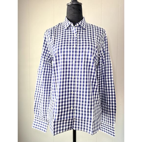 UNTUCKit Tops - UNTUCKit: Belleza Blue Gingham Women's Shirt Size 2